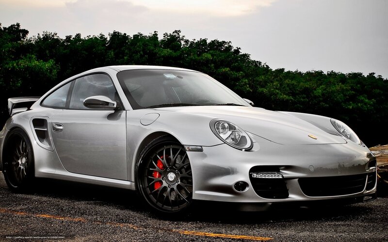 Silver Porsche 911 Turbo — Dramatic, Afternoon, Photograph