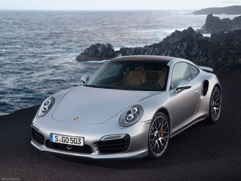 Silver Porsche 911 Turbo — Dramatic, Photograph