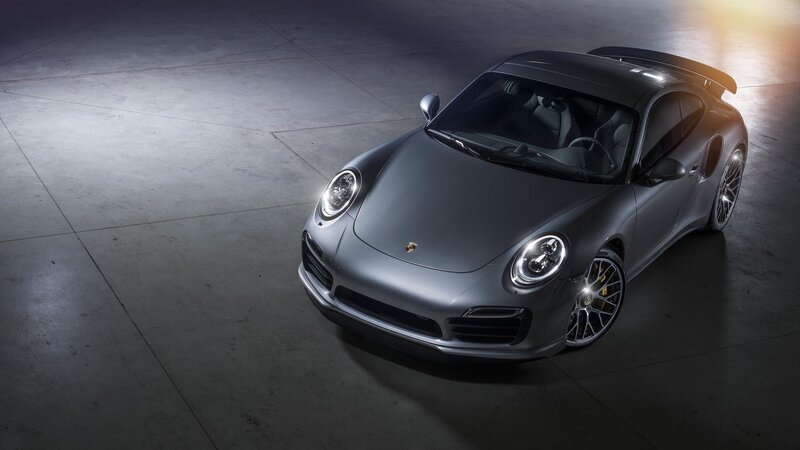 Silver Porsche 911 Turbo — Gray, Dramatic, Photograph