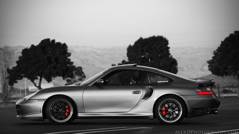 Silver Porsche 911 Turbo — Gray, Dramatic