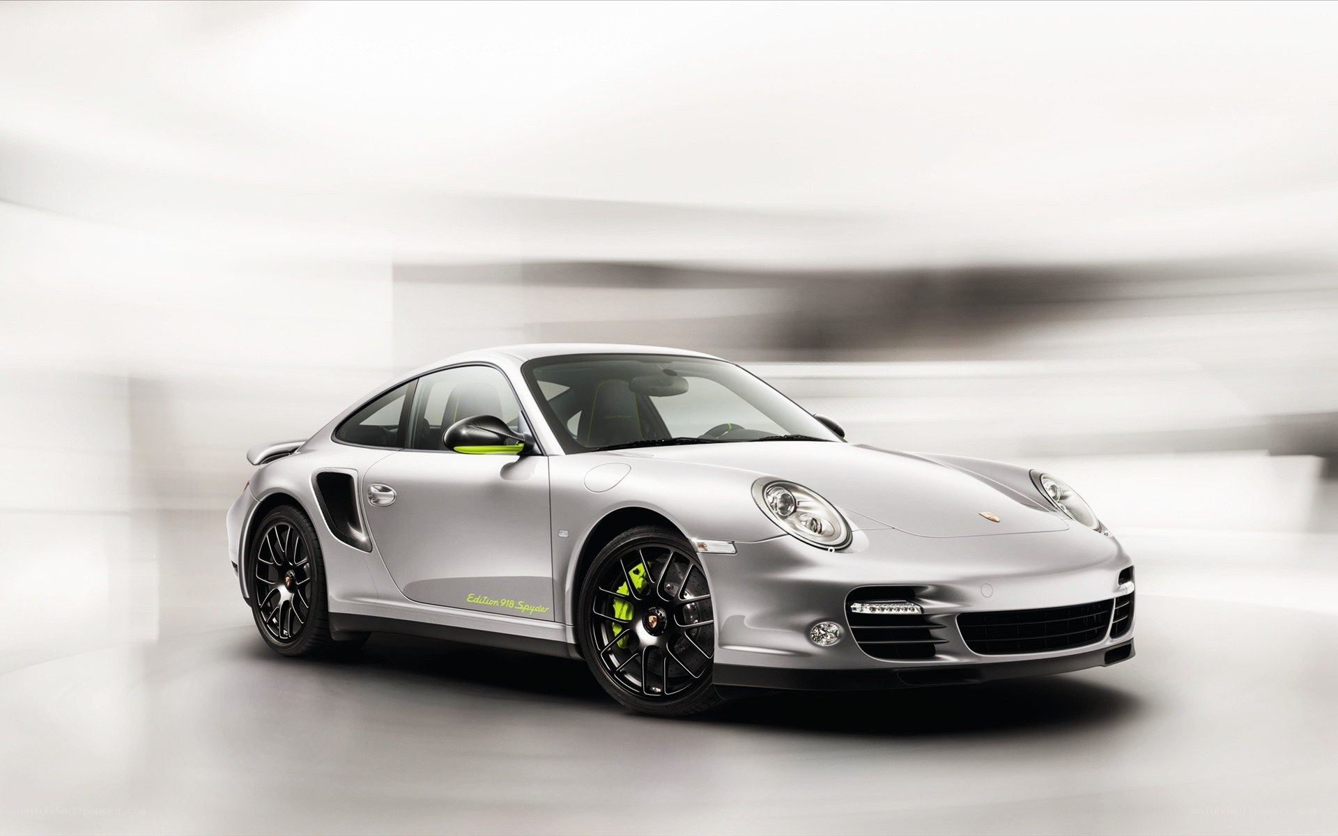 Silver Porsche 911 Turbo S
