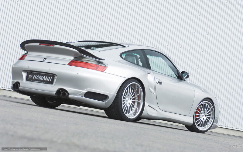 silver porsche 911 with hamann body kit