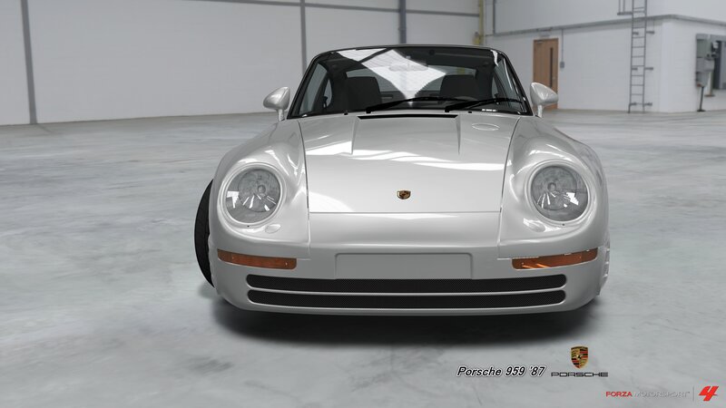 Silver Porsche 959 — White, Neutral, 3d Render