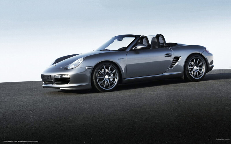 silver porsche boxster sports car