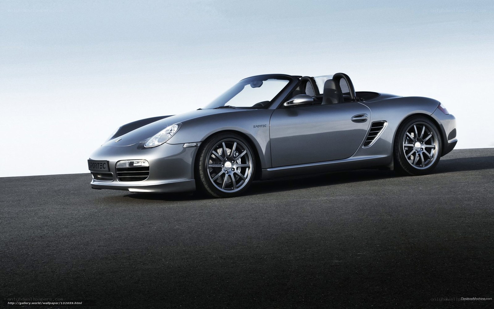 silver porsche boxster sports car