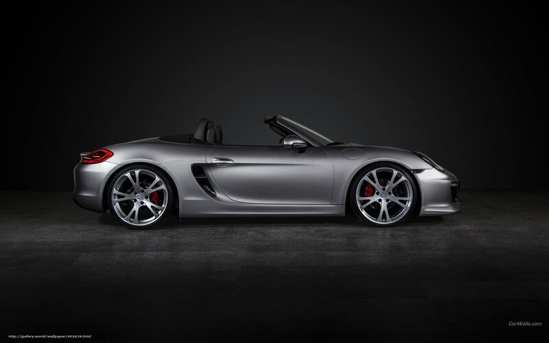 silver porsche boxster