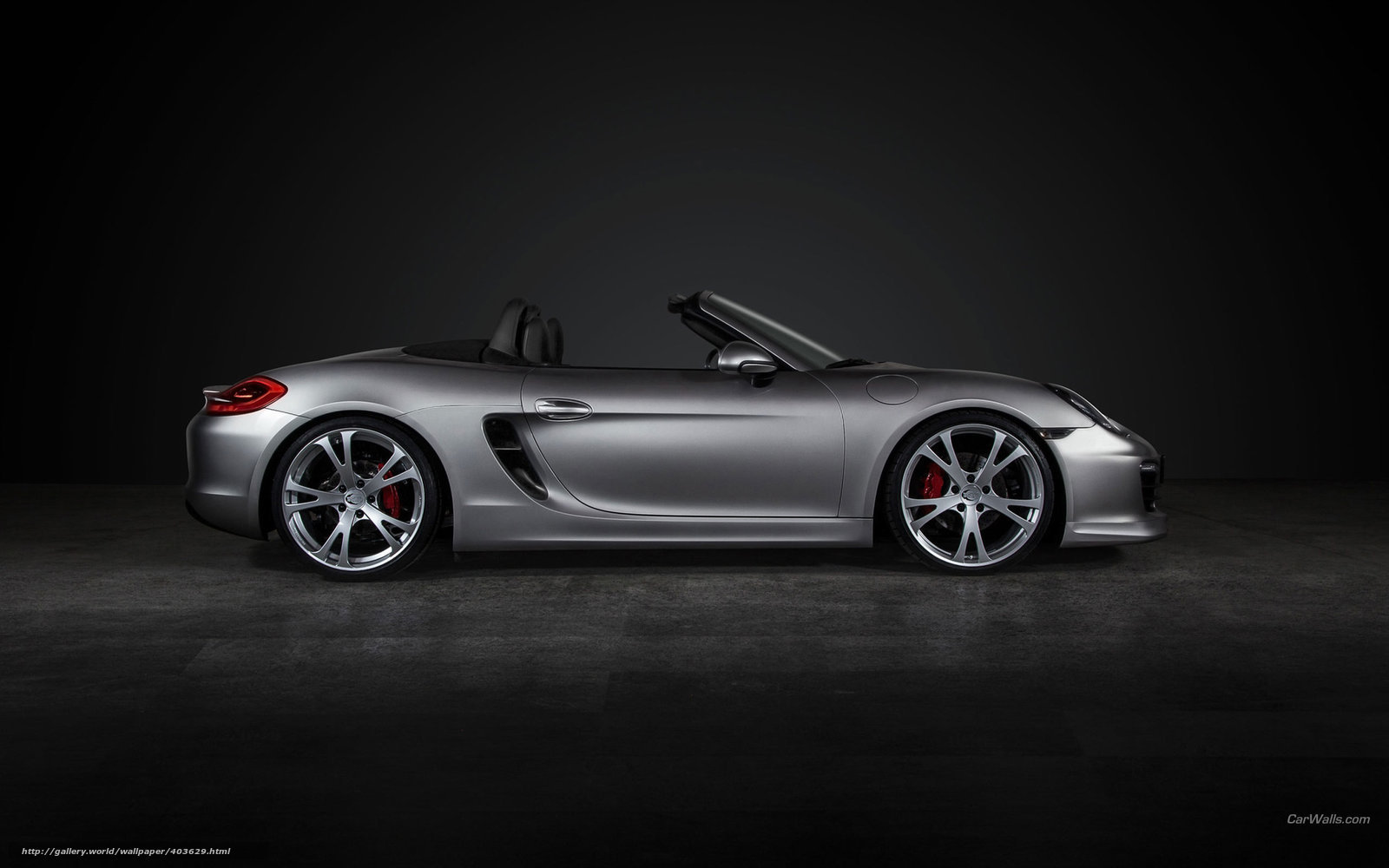 silver porsche boxster