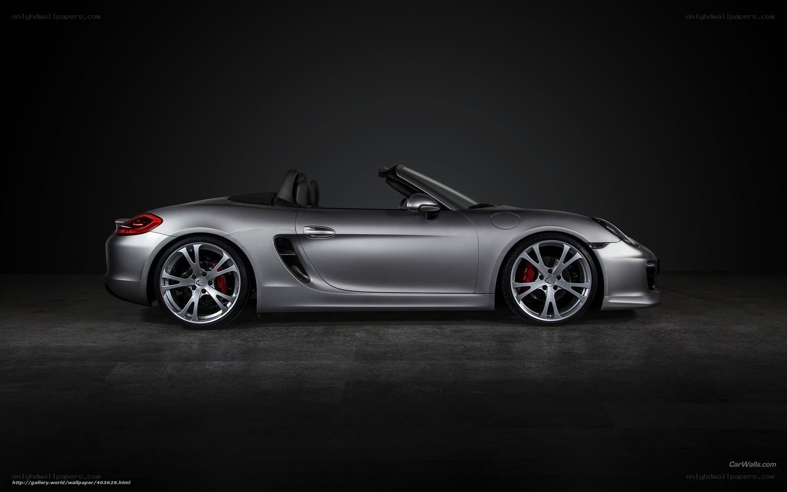 silver porsche boxster