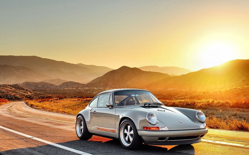 Silver Porsche Car — Gold