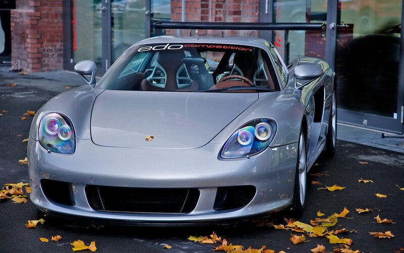 Silver Porsche Car — Gray, Calm