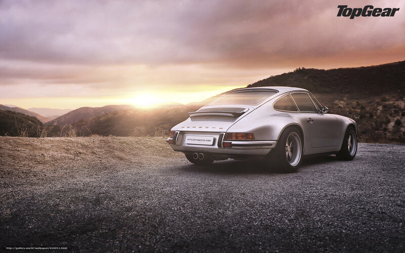 Silver Porsche Car — Gray
