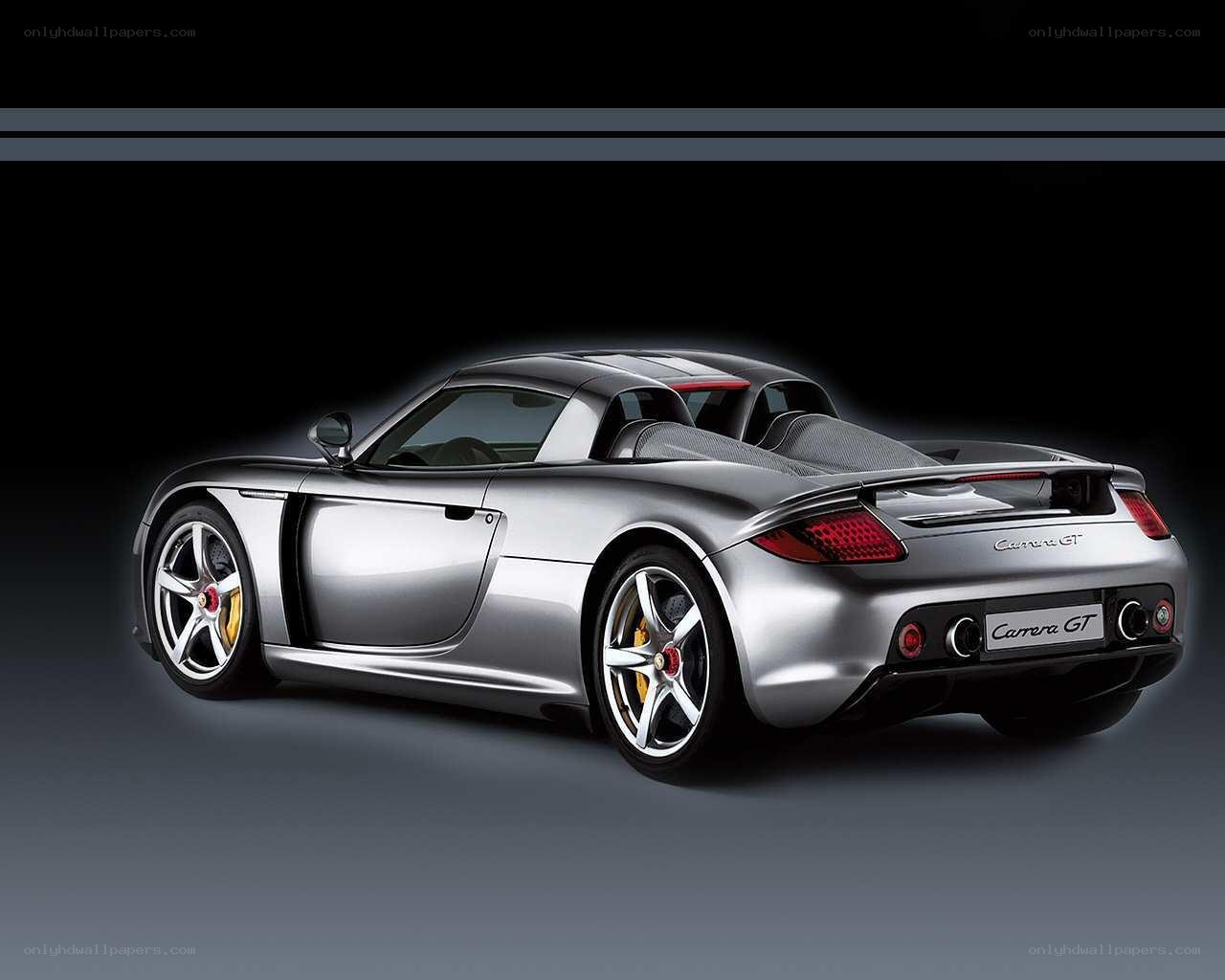 Silver Porsche Carrera GT
