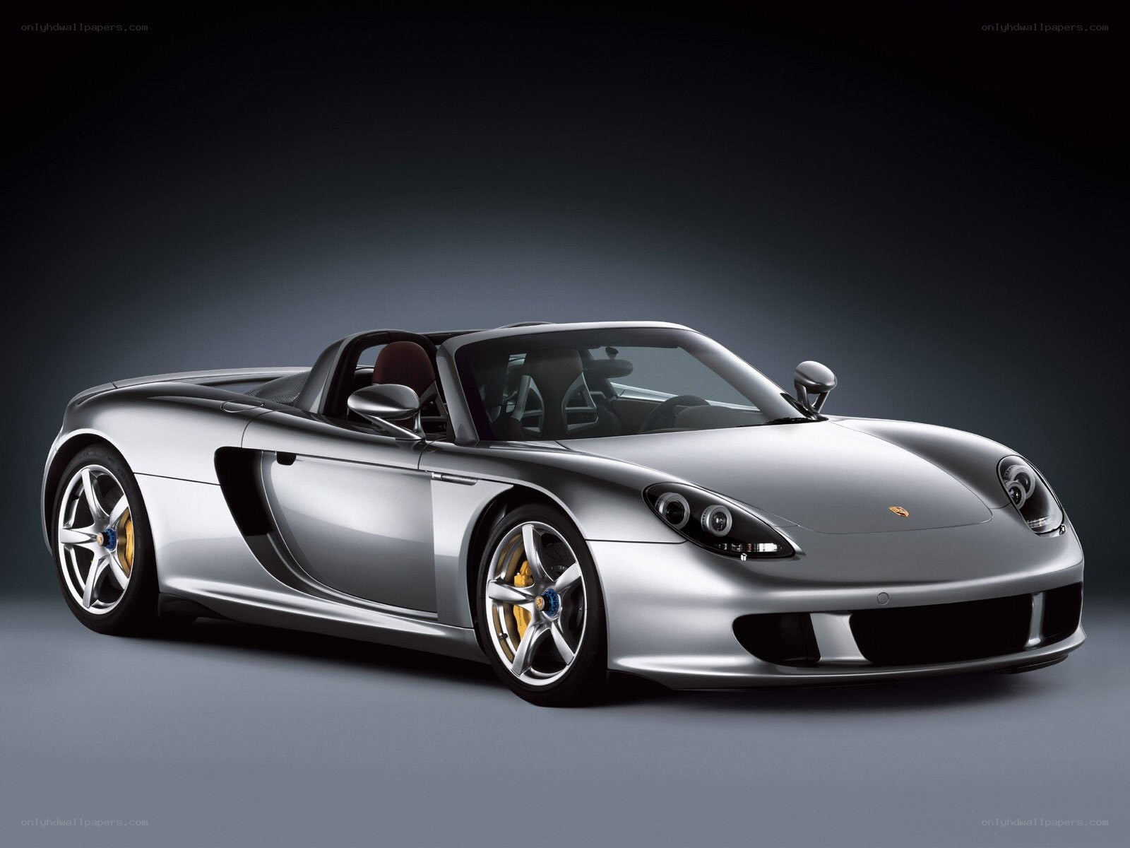Silver Porsche Carrera GT
