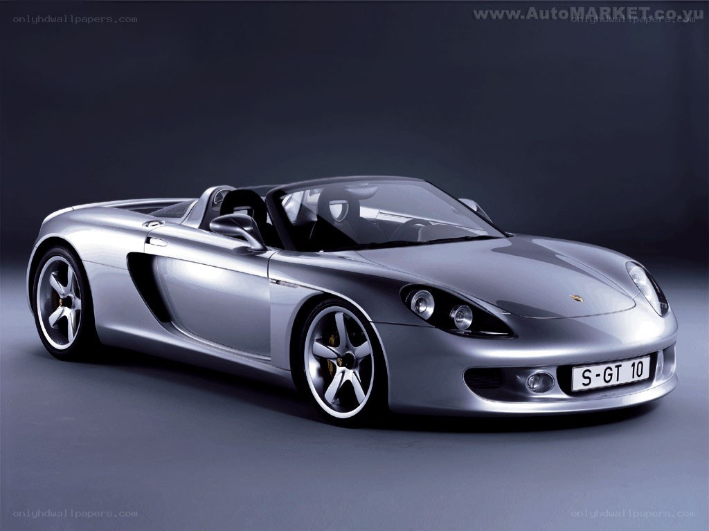 Silver Porsche Carrera GT