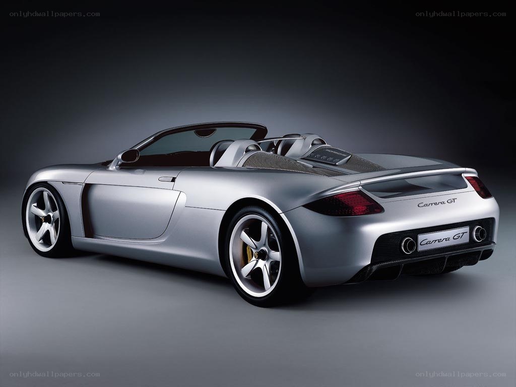 Silver Porsche Carrera GT