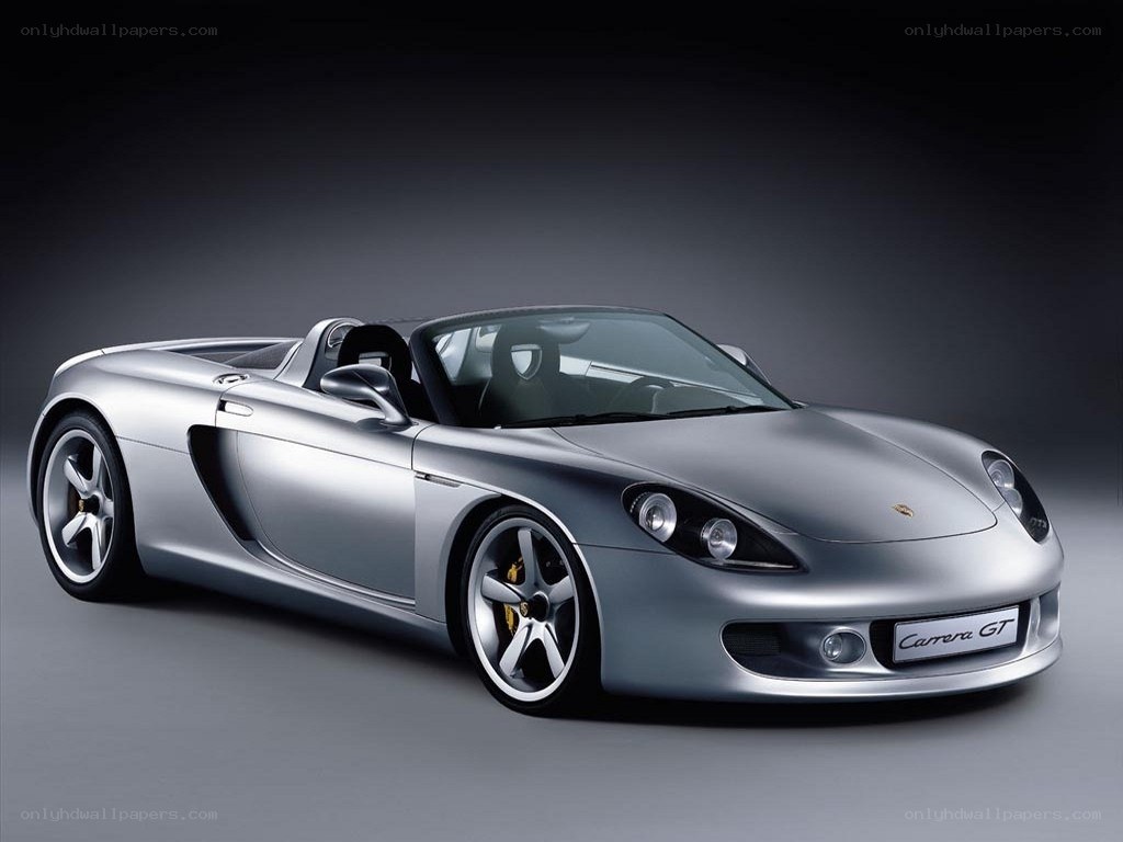 Silver Porsche Carrera GT