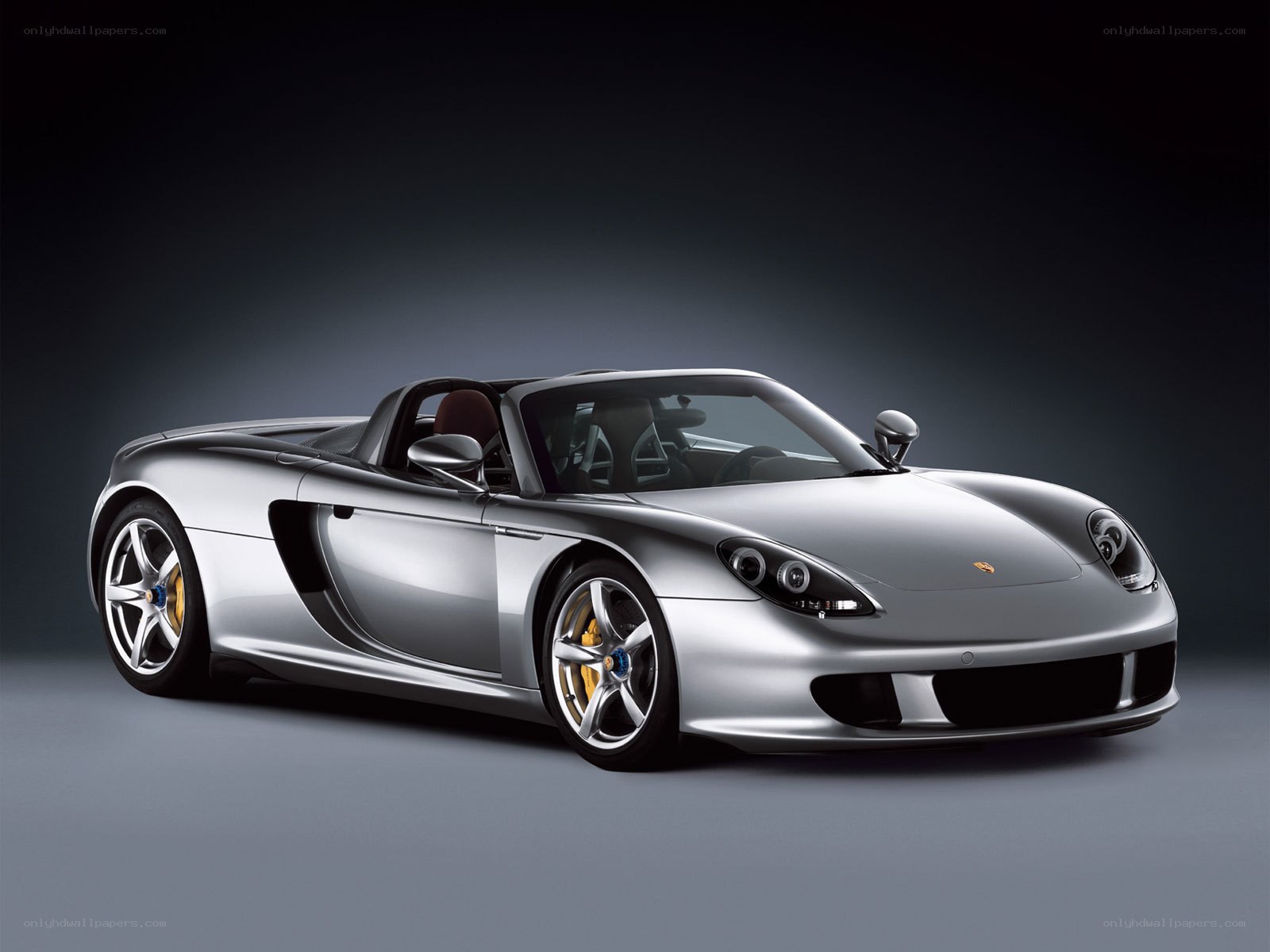 Silver Porsche Carrera GT