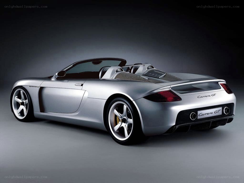 Silver Porsche Carrera GT