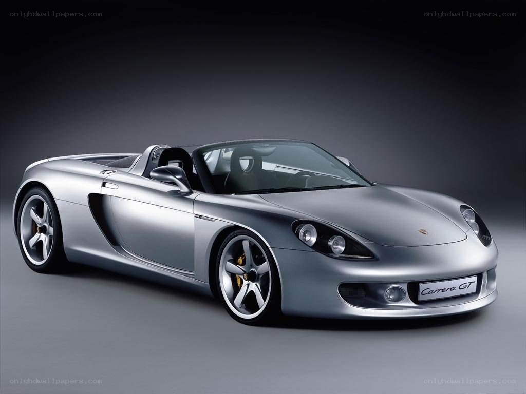 Silver Porsche Carrera GT