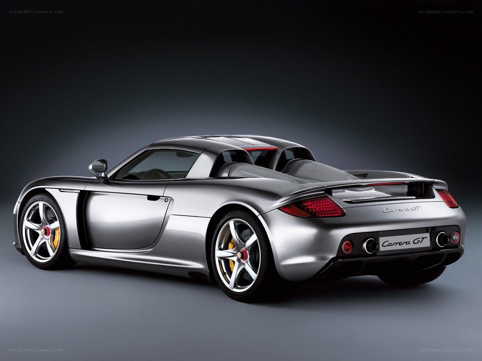 Silver Porsche Carrera GT
