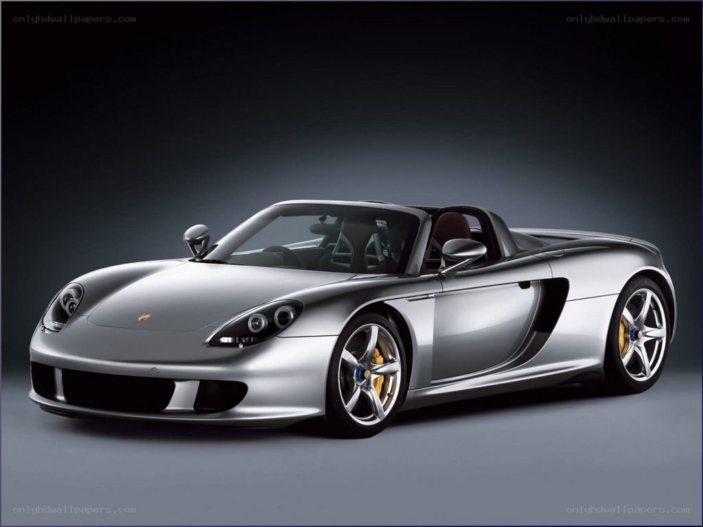 Silver Porsche Carrera GT