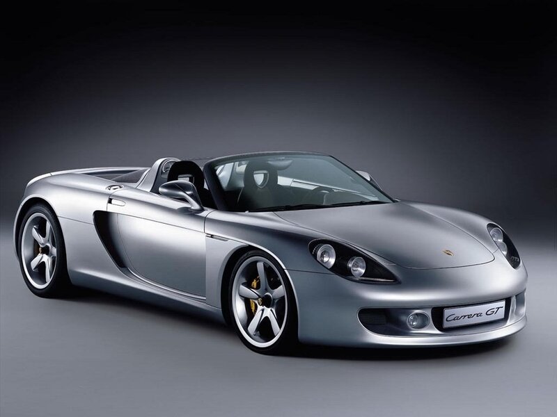 Silver Porsche Carrera Gt — Dramatic, Photograph, Car
