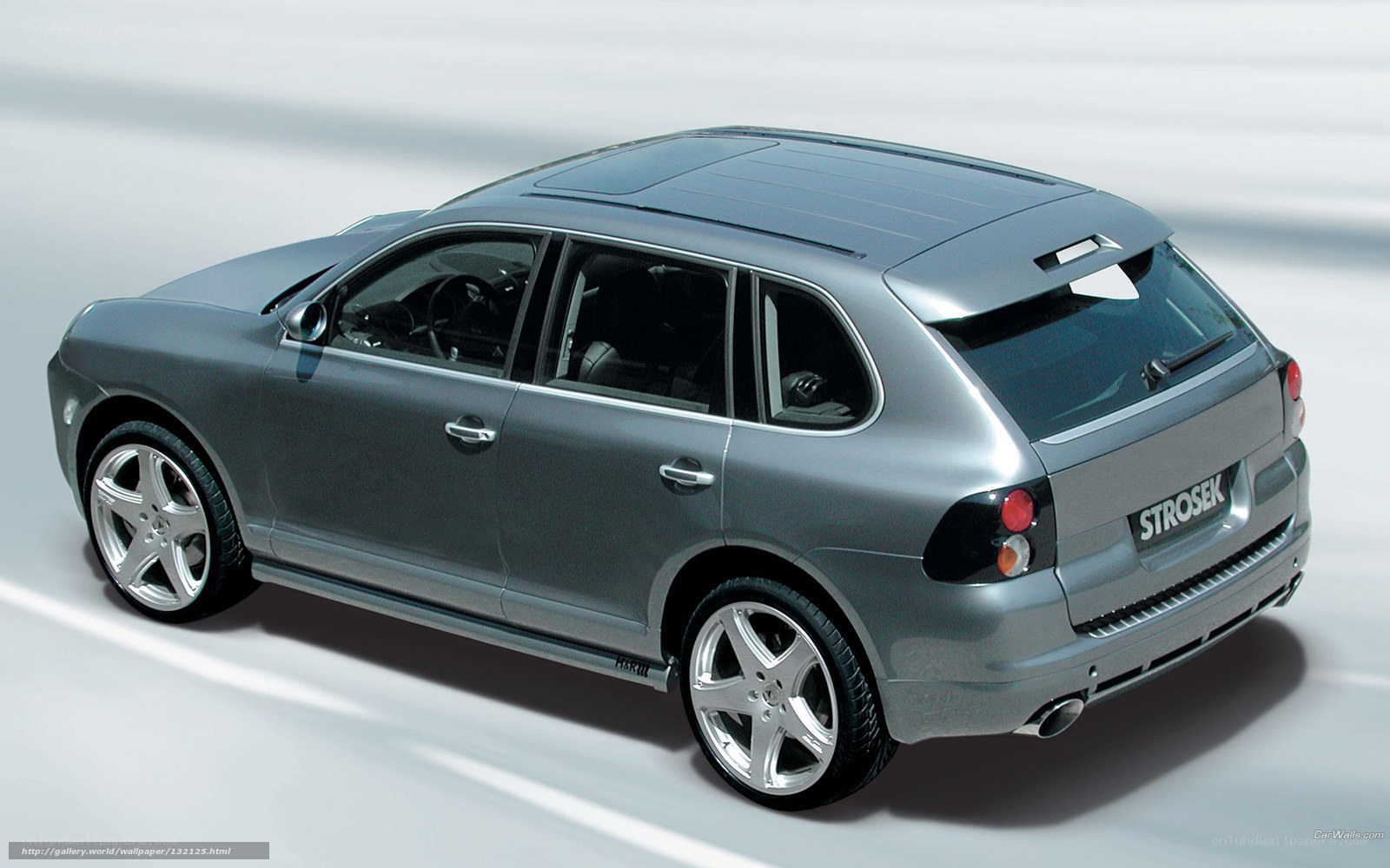 silver porsche cayenne strosek
