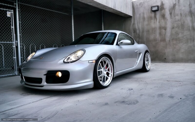 Silver Porsche Cayman — Gray, Dramatic