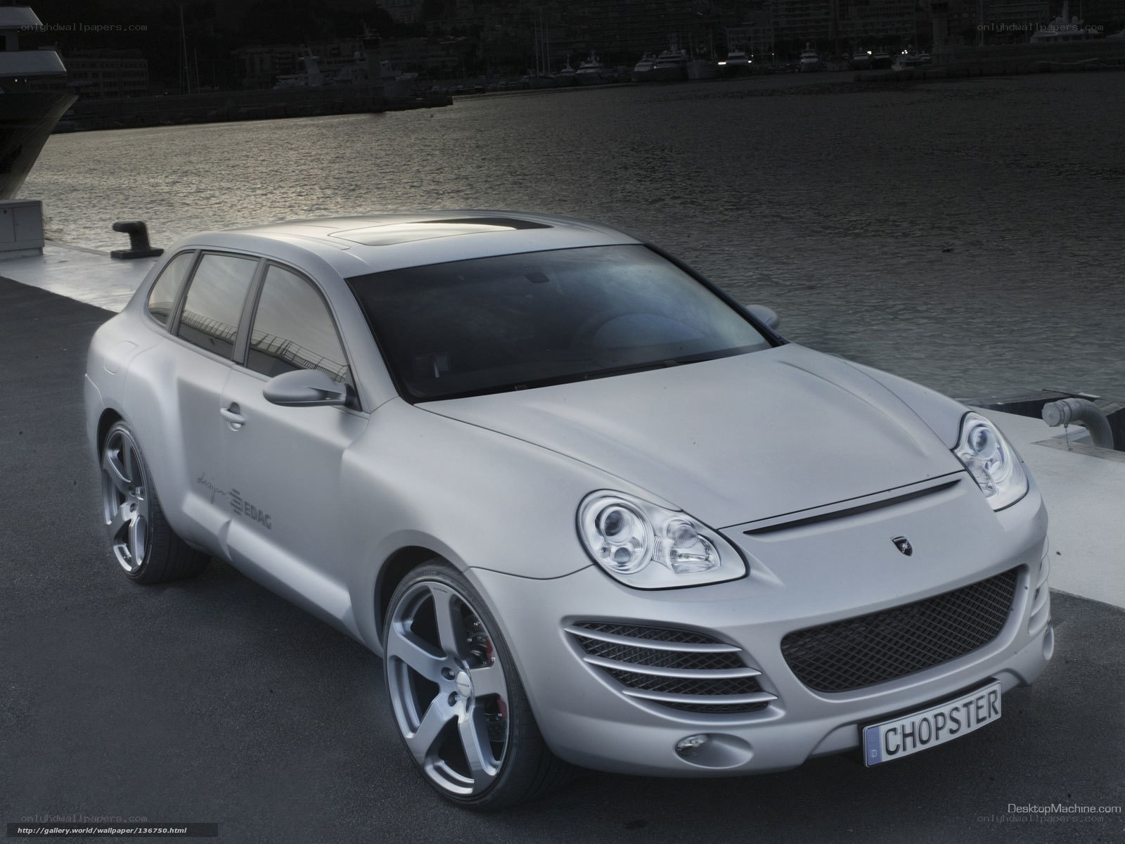silver porsche chopster concept