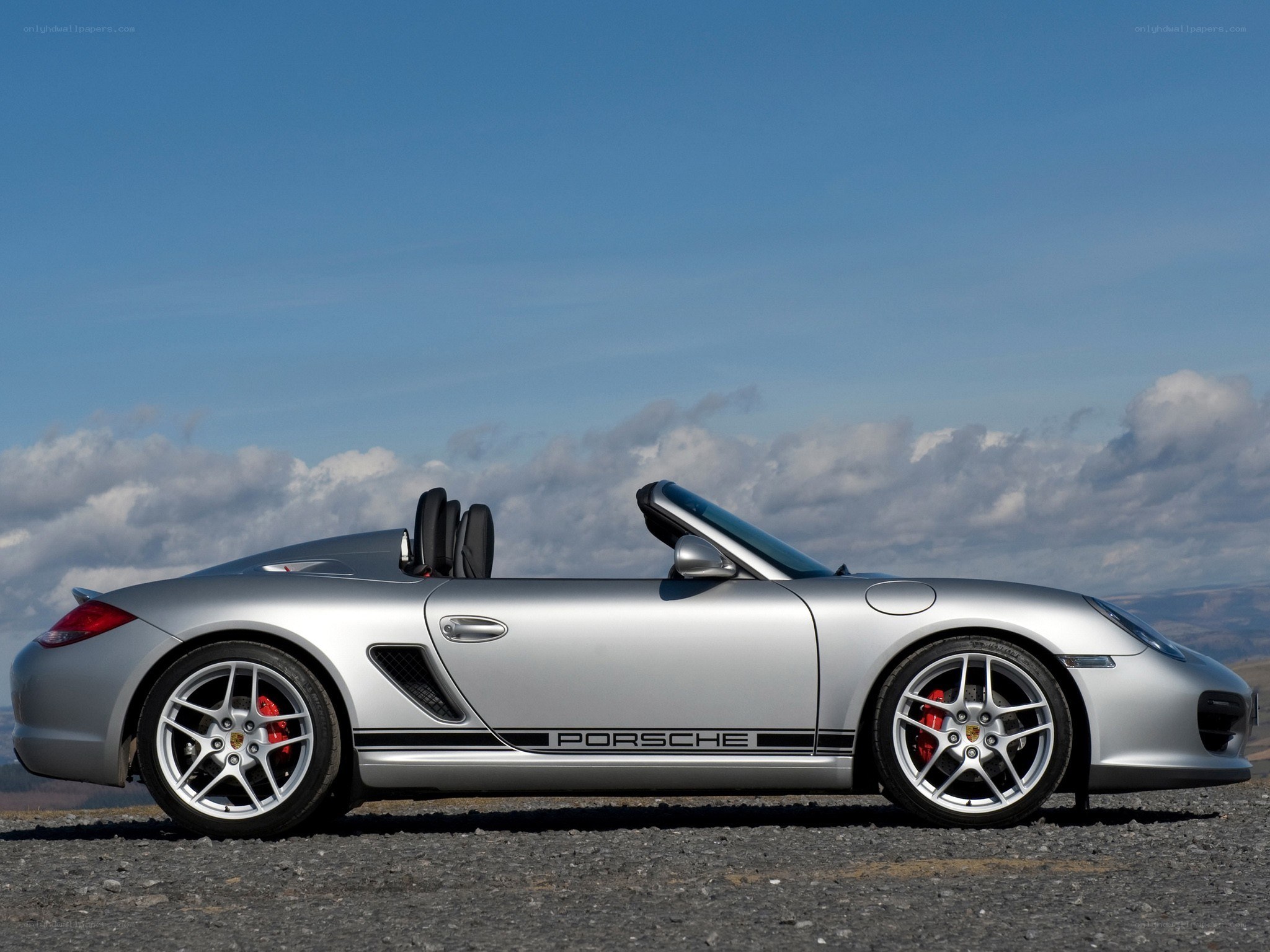 silver porsche convertible