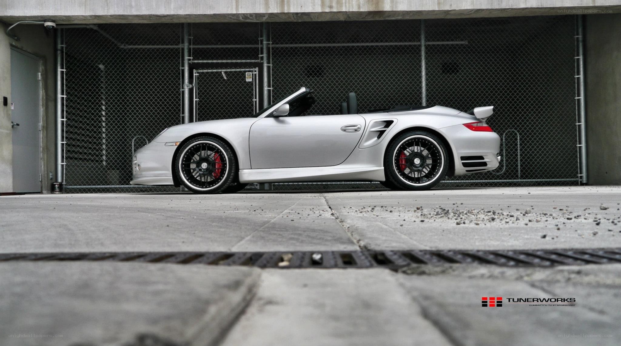 silver porsche convertible