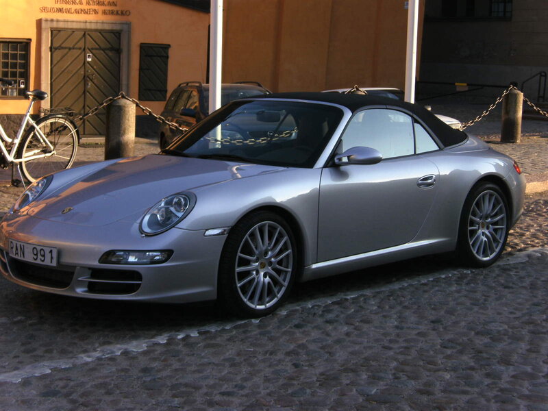 Silver Porsche Convertible — Calm