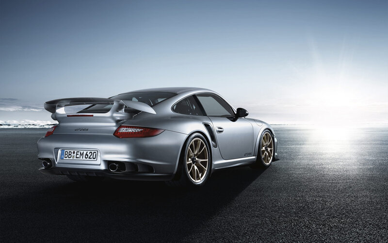 Silver Porsche Gt2 Rs — Gray