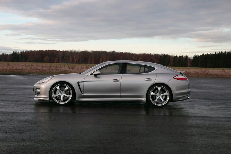 silver porsche panamera