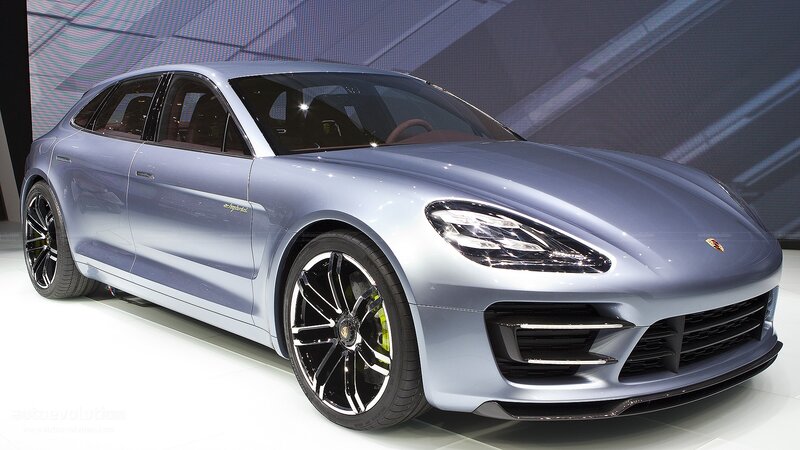 Silver Porsche Panamera — Dramatic, Photograph