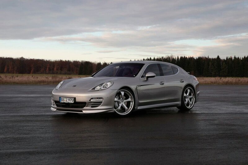 Silver Porsche Panamera — Gray, Calm