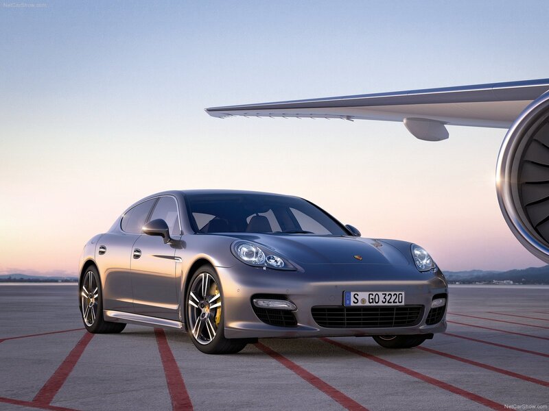 Silver Porsche Panamera — Gray, Serene