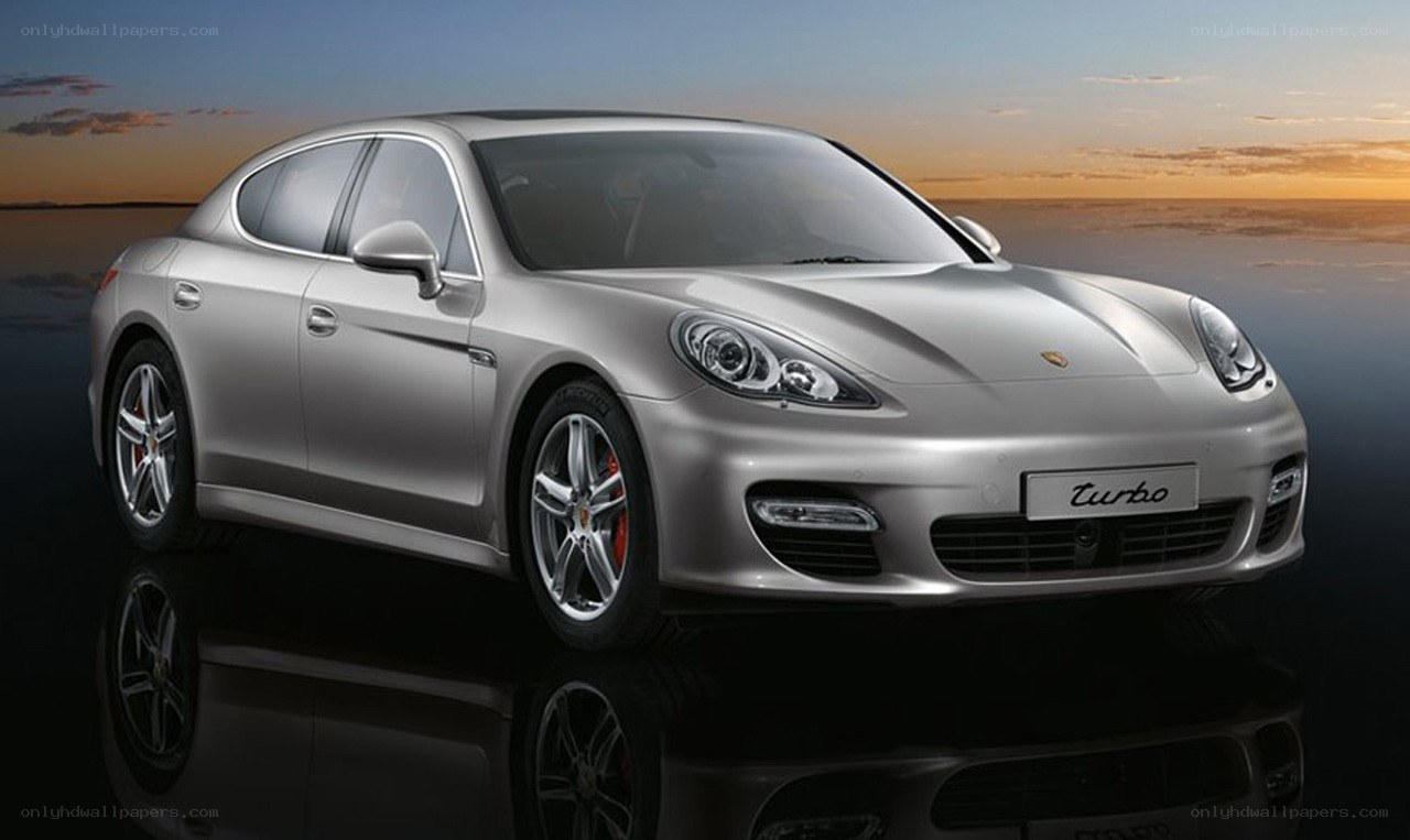 Silver Porsche Panamera Turbo
