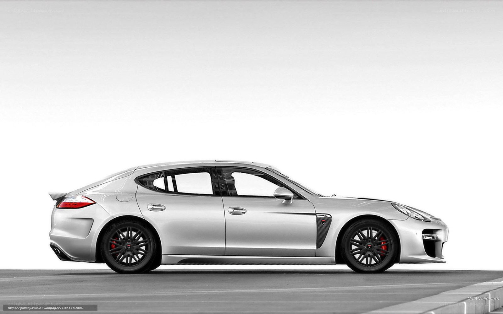 silver porsche panamera