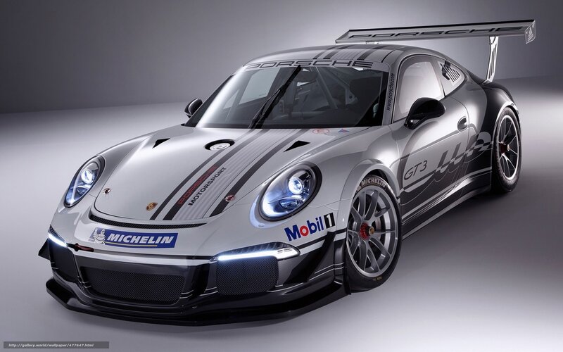 Silver Porsche Race Car — Dramatic, Photograph, Michelin Tires