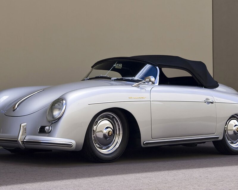 Silver Porsche Speedster