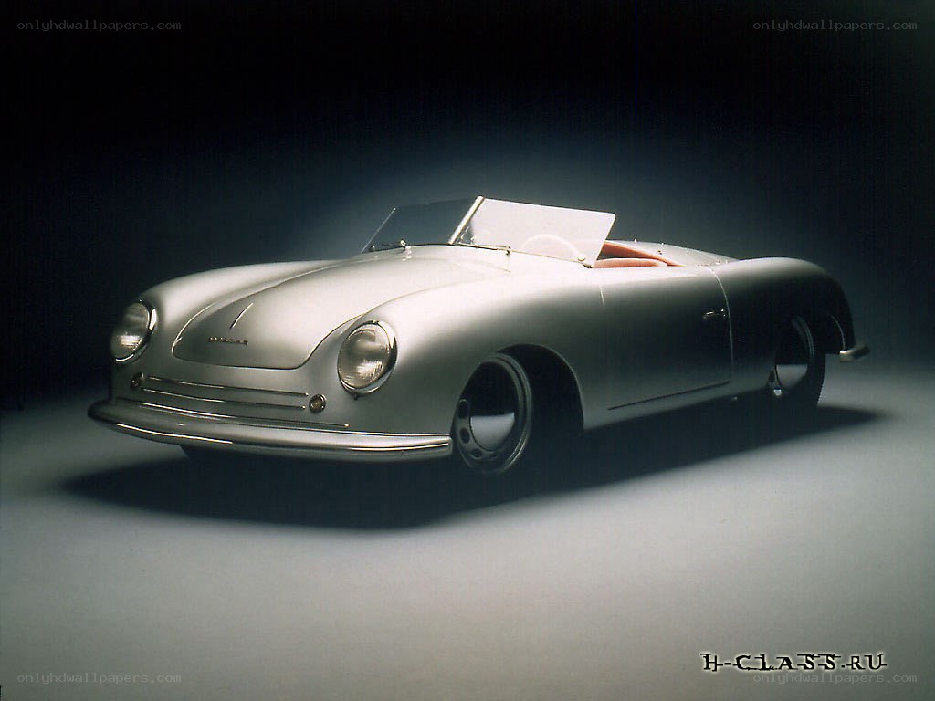 Silver Porsche Speedster