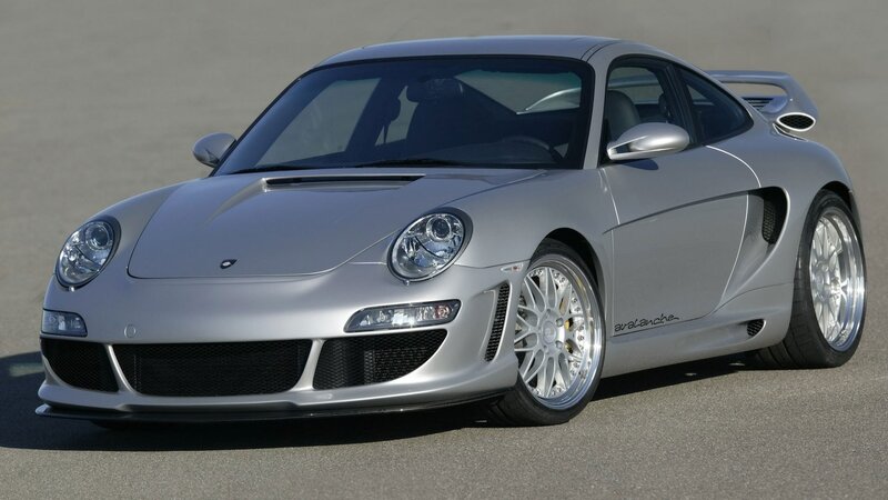 silver porsche sports car