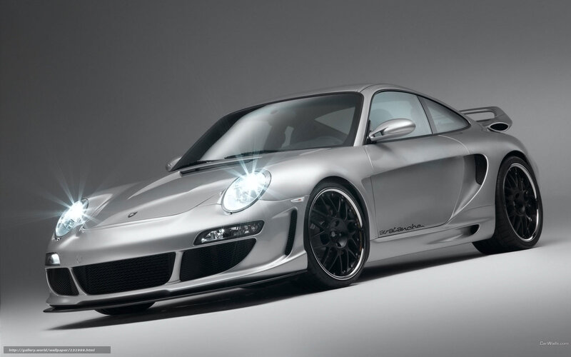 silver porsche sports car