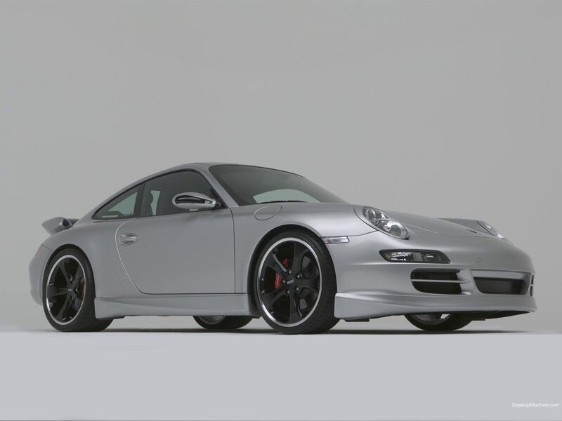 silver porsche sports car