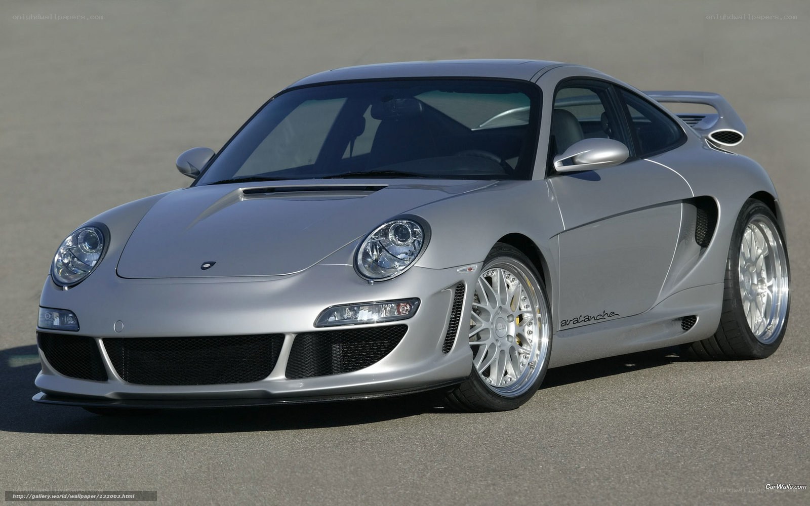 silver porsche sports car