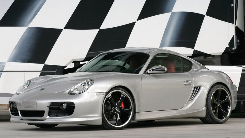silver porsche sports car