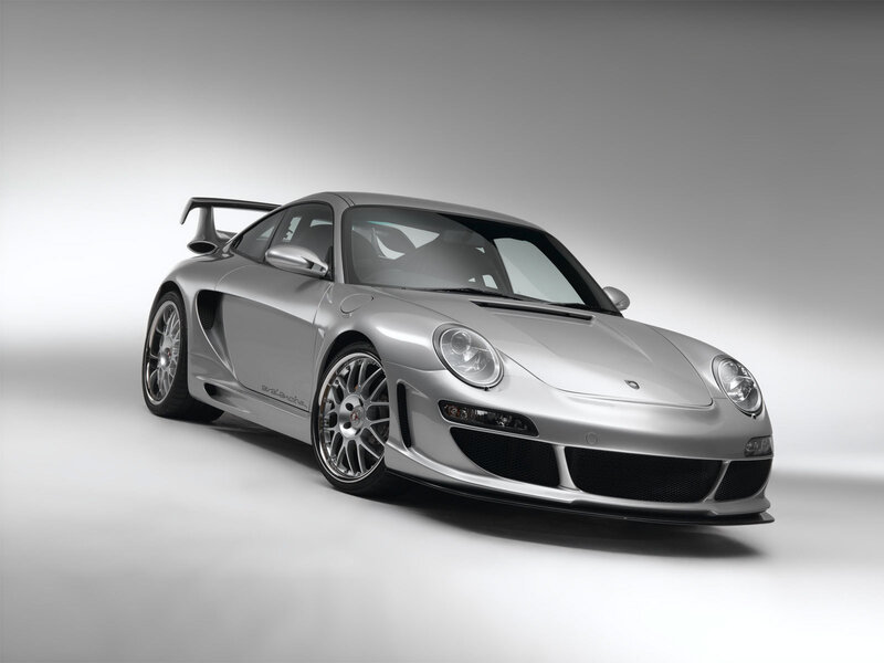 silver porsche sports car