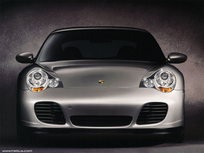silver porsche sports car