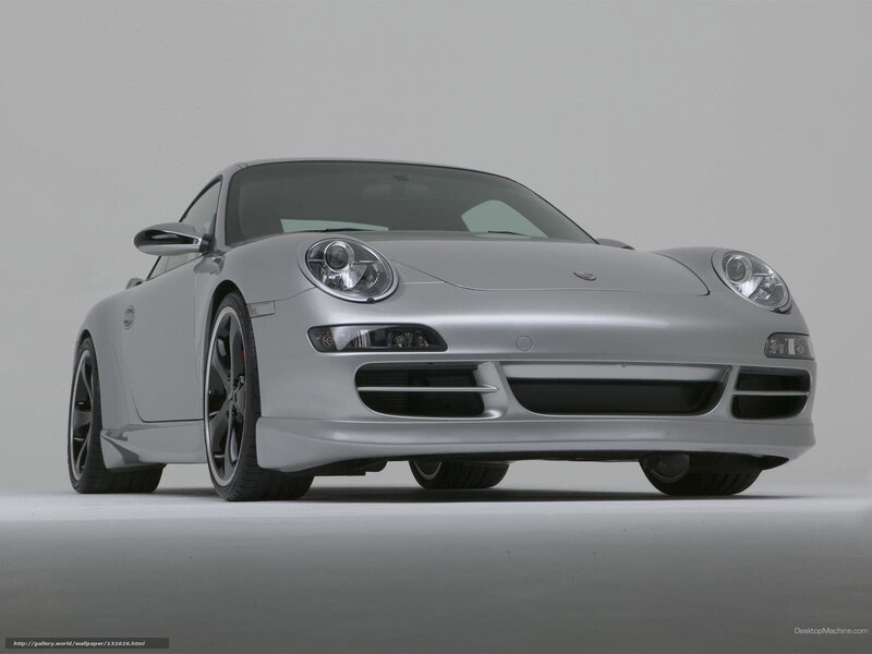 Silver Porsche Sports Car — Gray